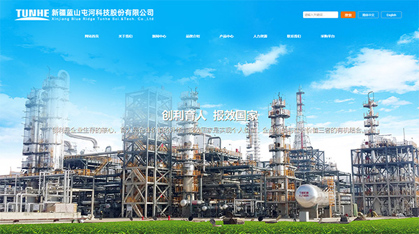 新疆藍(lán)山屯河科技股份有限公司官網(wǎng)全新改版上線,助力企業(yè)數(shù)字化升級